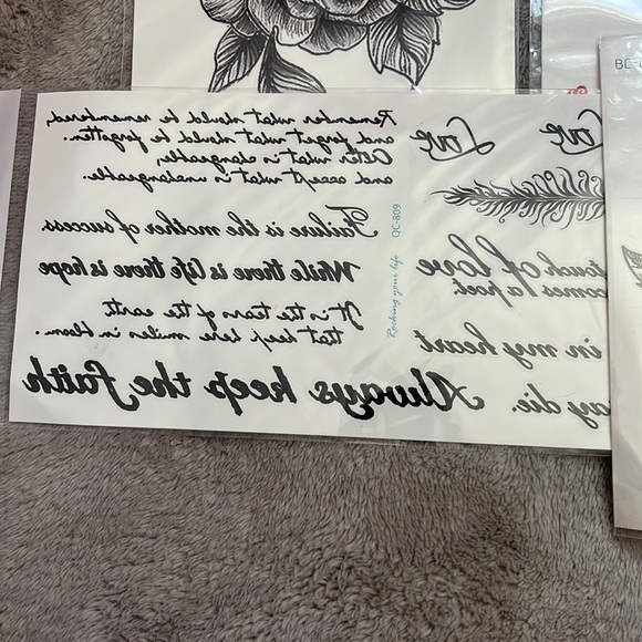 ‼️ Black Ink Temporary Tattoos - Picture 3 of 6